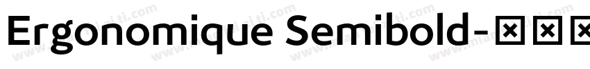 Ergonomique Semibold字体转换